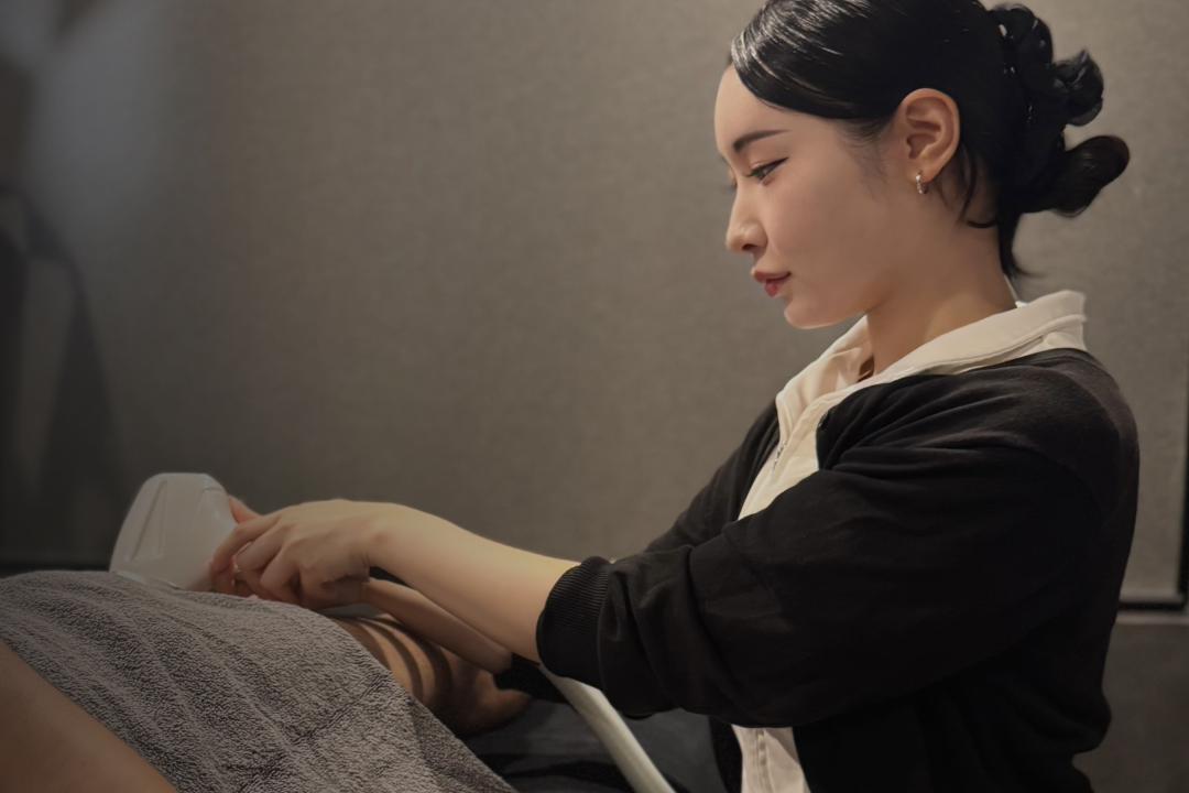 メンズLED脱毛の施術写真